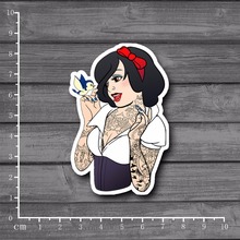 Punk Tattoo Snow White Waterproof  On Notebook Kids Toys DIY Stationery Stickers Laptop Skateboard Home Decals Sticker[Single] 2024 - buy cheap