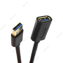Удлинительный Кабель USB 3,0 для мужчин и женщин 2,0 USB удлинитель Кабель 30 см 1 м 1,8 м Высокоскоростная зарядка Синхронизация данных 2024 - купить недорого
