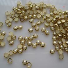 Manicura perla para decoración de uñas, 100 Uds., Color dorado 2024 - compra barato
