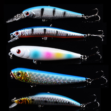 5pcs Mixed Minnow Fishing Lure Artificial Hard Crank Bait topwater Wobbler Fishing Crankbait lure VIB With 3D Eyes 2024 - buy cheap