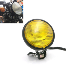 Retro Aluminum Motorcycle Headlight 12V Black Hi-lo Beam Bulb For CG125 GN125 For Harley Suzuki Cafe Racer 2024 - buy cheap