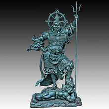 Большая бронзовая скульптура, садовый декор, статуя, буддистские статуи, Небесный меч, Королевский Декор 2024 - купить недорого