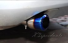 Free Shipping Stainless Steel 2PCS BLUE Exhaust Muffler Tip Pipe For Land Rover Freelander 2 2013-2015 2024 - buy cheap