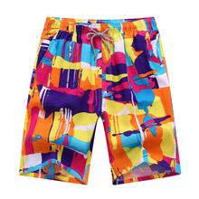 Plus Size Summer Beach Shorts Pants Men Colorful Drawstring Swimming Trunks new 2024 - buy cheap