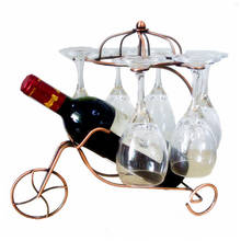 FJS-Новый Нежный держатель для бутылки красного вина, подвешивающийся с ног на голову держатель для стаканов 2024 - купить недорого