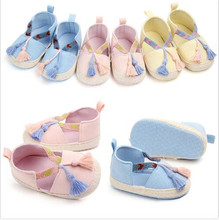 Sapatos de algodão para bebês, sapatos da moda para bebês recém-nascidos, para primeiros passos, antiderrapantes, para meninas, sapatos de princesa 2024 - compre barato