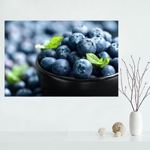 Póster decorativo personalizado de Blueberry, lienzo de alta calidad para decoración del hogar, arte de pared, tela de seda, Impresión de póster de pared 2024 - compra barato