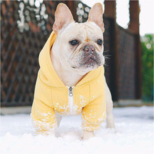 Roupa de inverno para cachorros pequenos, fantasias de buldogue francês com capuz para cães pequenos e chihuahua 2024 - compre barato