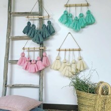 Ins Nordic Tassel Tapestry Pendant Wall Hanging Ornament Kids Room Decoration Baby Tent Nursery Decor Photography Props Gifts 2024 - buy cheap