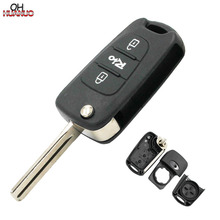 3 Button Replacement Shell Keyless Folding Remote Key Case Fob for Kia Rio 2024 - buy cheap
