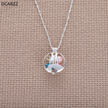 Christmas Jack and Sally Pendant Pearl Cage Necklace Women Pearls Silver Plated Necklace  Jewelry Wholesale 2024 - buy cheap