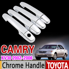 for Toyota Camry 2002 - 2006 XV30 Chrome Handle Cover Trim for Daihatsu Altis Accessories Stickers Car Styling 2003 2004 2005 2024 - buy cheap