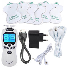 Electric massager pulse TENS Neck back foot body massager electrod  health therapy massage machine Slimming Muscle Relax 2+4 pad 2024 - buy cheap