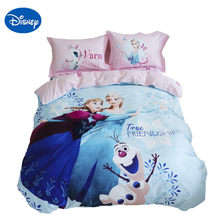 DISNEY FROZEN bedding set twin size for girl kid elsa anna print 3d duvet cover set queen full size bed spreads room decor linen 2024 - buy cheap