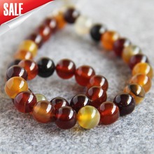 For Necklace Bracelet 10mm Multicolor Semi Finished Stone Ball Gifts Beads Round DIY Loose Carnelian Loose Jewelry Making 15inch 2024 - buy cheap