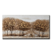 Natural scenery trees wall picture Hand-painted abstract oil painting on canvas wall art for living room home decor unframed 2024 - buy cheap