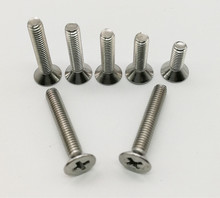 50PCS/LOT GB819 Metric M5 304 Stainless Steel Flat Head Cross Countersunk Head Screw 2024 - buy cheap