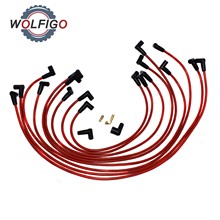 WOLFIGO 9 Pcs 73684 Spark Plug Wire Cable Set Kit 90 Degree HEI Silicone Over Valve 9mm For Chevrolet Matiz Daewoo Tico 2024 - buy cheap