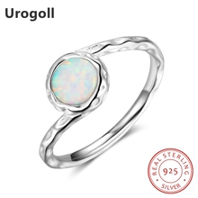 Trendy Silver 925 Jewelry Genuine 925 Sterling Silver Fine Jewelry Opal Rings For Women Luxury Engagement Wedding Gifts 2024 - buy cheap