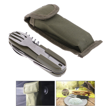 Three-piece Detachable Camping Hiking Trekking Knife Gift Knife Outdoor Multi-purpose Tableware Cutlery 2024 - купить недорого