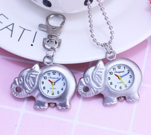 Серебряные часы chaoyada с изображением животных из мультфильмов, карманные часы с цепочкой для ключей, подвесная цепь, ожерелье, часы 2024 - купить недорого