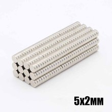 50Pcs 5x2 mm Neodymium Magnet 5mm x 2mm N35 NdFeB Permanent Small Round Super Powerful Strong Magnetic Magnets Disc 5*2 mm 2024 - buy cheap