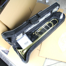 Тромбоновый тенор Bb/F ключ Отличная техника звук Профессиональный латунный корпус 2024 - купить недорого