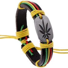 Rasta Jamaica Reggae Leather Bracelet 2024 - buy cheap