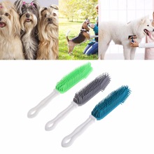 1Pc Pet Dog Cat Hair Remover Portable Soft Silicone Hang Cleaning Bathing Brush Comb For Dogs Cats Pet Supplies C42 2024 - buy cheap