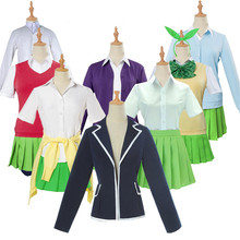 Anime Gotoubun no Hanayome Cosplay Costume Ichika Nino Miku Nakano The Quintessential Quintuplets Girl School Uniform 2024 - buy cheap