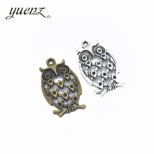 YuenZ-Colgante de búho de bronce antiguo para fabricación de joyas, accesorios de pulsera, collar, pendientes, 5 piezas, 2 colores, D136 2024 - compra barato