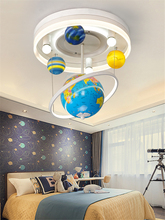 Nordic Rotation Globe Planet Ceiling Lights Children's Room Boy Bedroom hanging Lamps Decor Lighting Modern Cartoon Fixtures 2024 - buy cheap