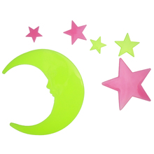 Diy stars kids wall sticker for kids rooms glow in the dark wall stickers home decor living room fluorescent poster wallpaper 2024 - buy cheap