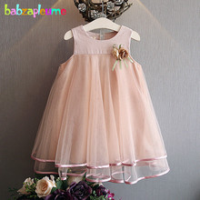 Vestidos de cintura alta para niñas pequeñas, ropa infantil de encaje Floral, tutú de princesa, 0-7 años, BC1415 2024 - compra barato