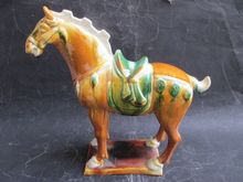 7,99 pulgadas/elaborar antigüedad China imitación Tang sancai de cerámica colección caballo estatua 2024 - compra barato