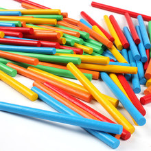 Candywood 100 шт. Разноцветные деревянные Счетные палочки Монтессори Математические Игрушки для раннего обучения обучающие игрушки для детей 2024 - купить недорого
