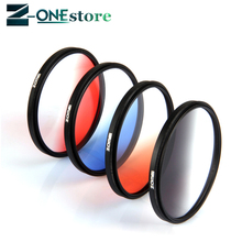 Zomei-Conjunto de espejo gradiente, 52, 58, 62, 72, 67, 77, 82mm, gris medio, gnd, gradiente, gris, azul, rojo, naranja, filtro de cámara 2024 - compra barato