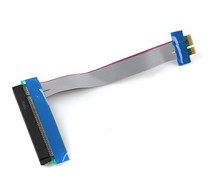 PCI-E PCI E Express 1X к X16 Riser Card гибкий ленточный удлинитель с кабелем питания molex для биткоина miner 2024 - купить недорого