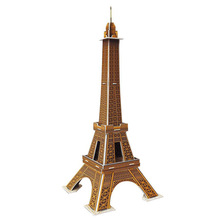 3D Puzzle Paper Kids Games Puzzle Paper DIY Toys Mini Eiffel Tower Paris 20pcs Building Model for Children 2024 - buy cheap