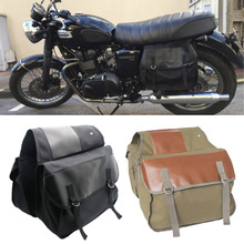 Universal Motorcycle Bike Rear Tail Bags Back Pack Motorcycle Scooter Canvas Saddlebags For Harley Sportster For Honda Suzuki 2024 - buy cheap