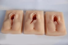 Conjunto de 3 peças de modelo prática de sutura vulva avançada, modelo de prática de incisão perineal, modelo de prática de episiotomy, modelo de sutura 2024 - compre barato