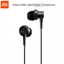 100% оригинальные наушники Xiaomi Mi ANC, гибридные наушники USB Type-C, без зарядки, с микрофоном и линейным управлением, музыкальные наушники для Xiaomi Mi6 MIX Note2 2024 - купить недорого