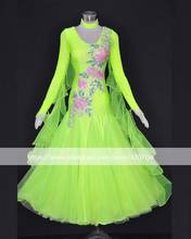 Платье для бальных танцев, с длинным рукавом 2024 - купить недорого