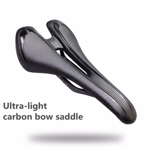 Новый Дизайн Полые легкие полностью углеродного волокна лук EVO губка mtb дорожный велосипед сиденье Подушка велосипедное седло 2024 - купить недорого