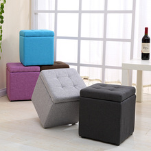 Multifunctional Fabric Storage Stool Minimalist Modern PU Small Sofa Artistic Style Kid Chair Foot Stool Taburete Bench Box 2024 - buy cheap