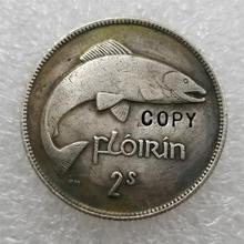 Copia de moneda conmemorativa de Ireland Florin, réplica de monedas, medallas, coleccionables, 1943 2024 - compra barato