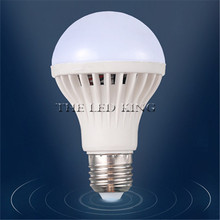 1 шт. лампа с датчиком движения PIR E27 Светодиодная лампа 5 Вт 7 Вт 9 Вт Авто умная Светодиодная лампа с ИК-датчиком движения 2024 - купить недорого