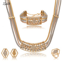 ZuoDi Dubai gold-color bridal jewelry sets Brand nigerian Woman Wedding jewelry set Fashion African Beads Jewelry Sets design 2024 - buy cheap