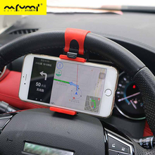 Universal Steering Clip Car Phone Holder Mini Mount Holder for iPhone XS MAX Samsung Huawei Mobile Phone In Car Holder Stand GPS 2024 - buy cheap
