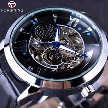 Forsining 2016 Time Space Fashion Series Skeleton Mens Watches Top Brand Luxury Clock Automatic Male Wrist Watch Automatic Watch 2024 - buy cheap